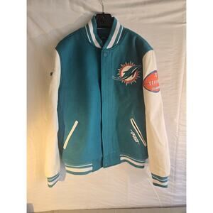 Miami Dolphins Varsity Jacket NEW - size L - NFL Luxury Collection